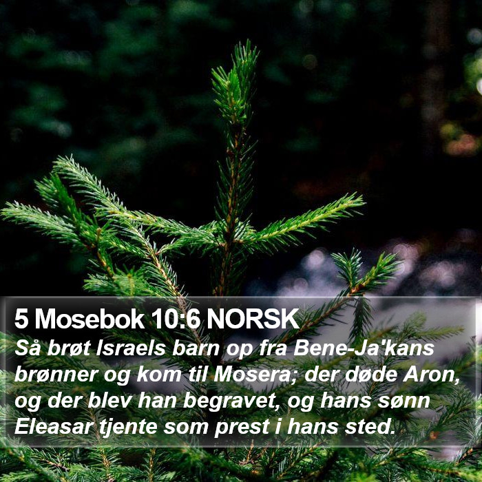 5 Mosebok 10:6 NORSK Bible Study