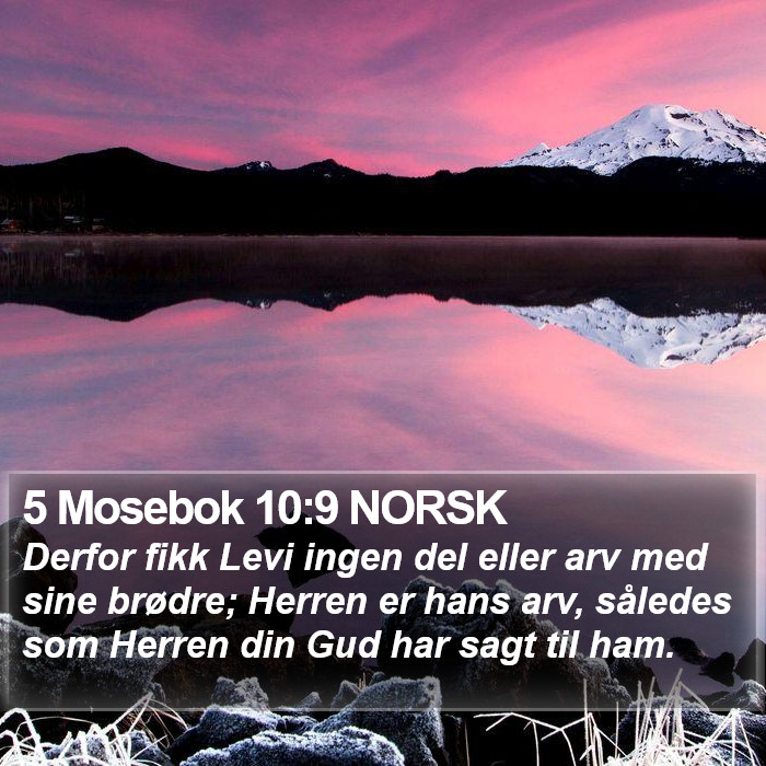 5 Mosebok 10:9 NORSK Bible Study