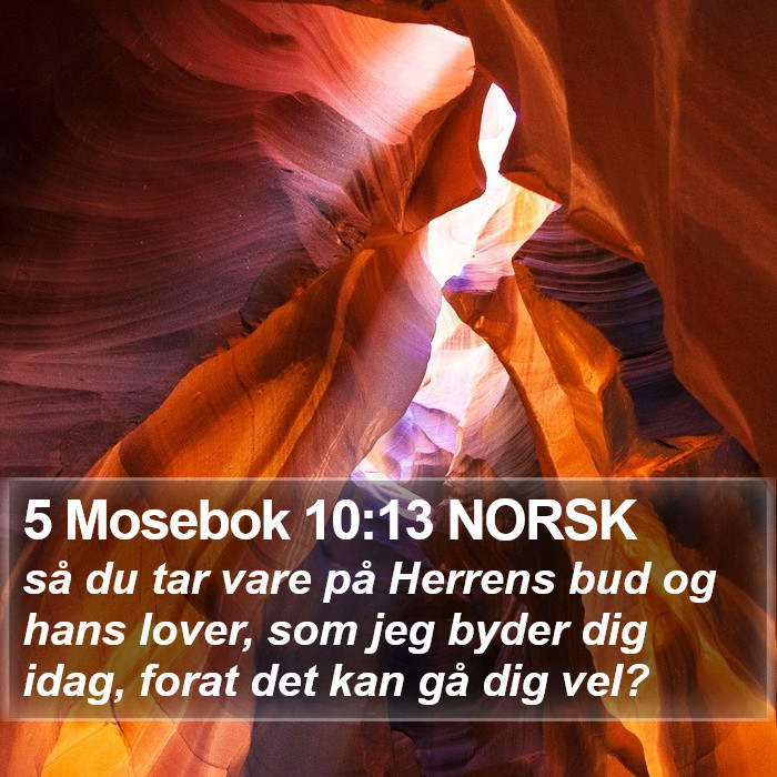 5 Mosebok 10:13 NORSK Bible Study