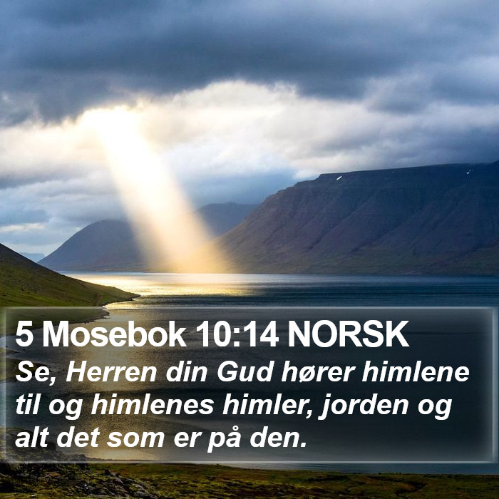 5 Mosebok 10:14 NORSK Bible Study