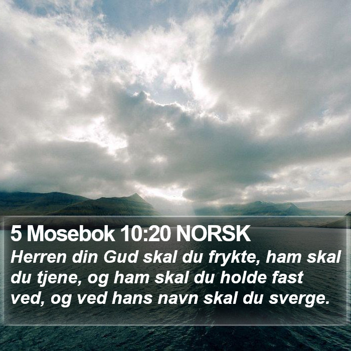 5 Mosebok 10:20 NORSK Bible Study