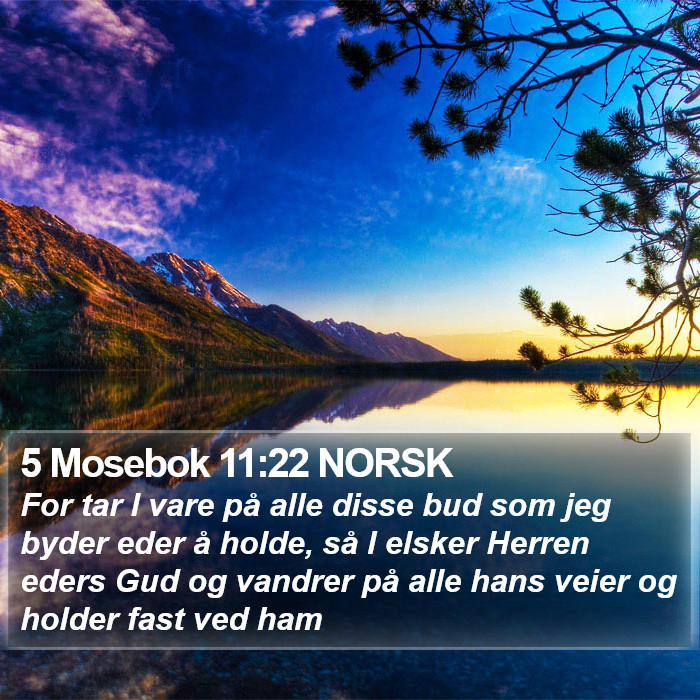 5 Mosebok 11:22 NORSK Bible Study
