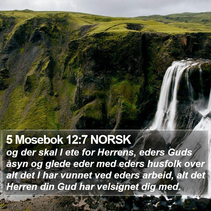 5 Mosebok 12:7 NORSK Bible Study