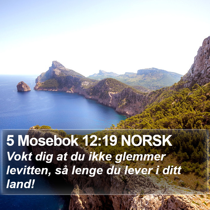 5 Mosebok 12:19 NORSK Bible Study