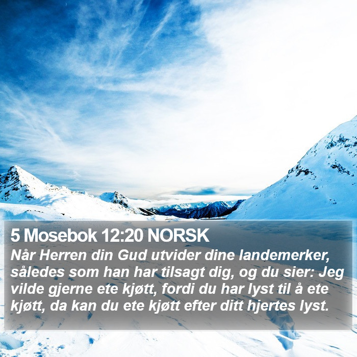 5 Mosebok 12:20 NORSK Bible Study