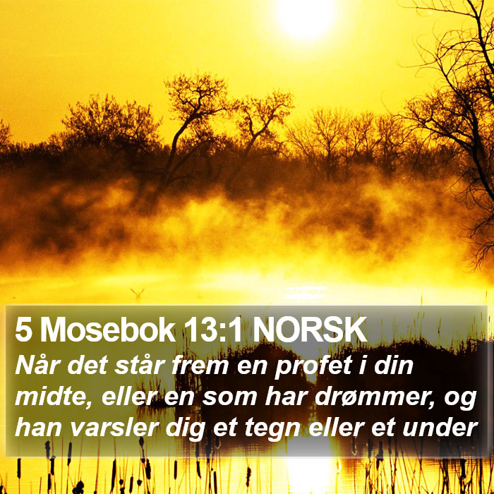 5 Mosebok 13:1 NORSK Bible Study