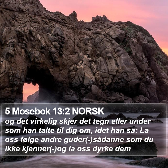 5 Mosebok 13:2 NORSK Bible Study