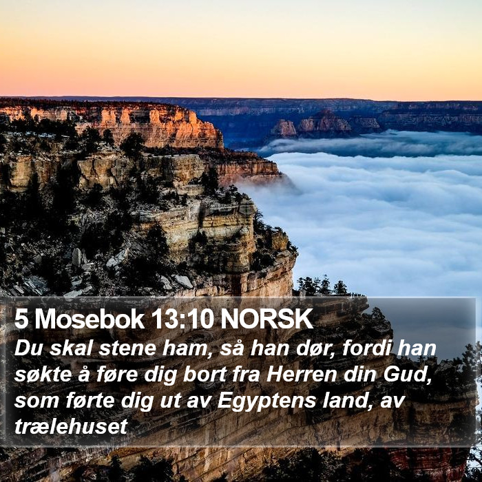 5 Mosebok 13:10 NORSK Bible Study