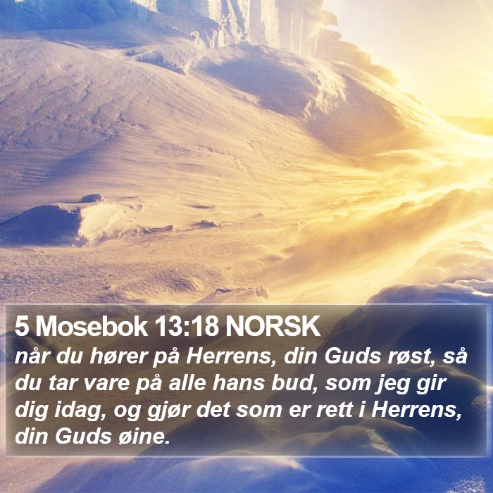 5 Mosebok 13:18 NORSK Bible Study