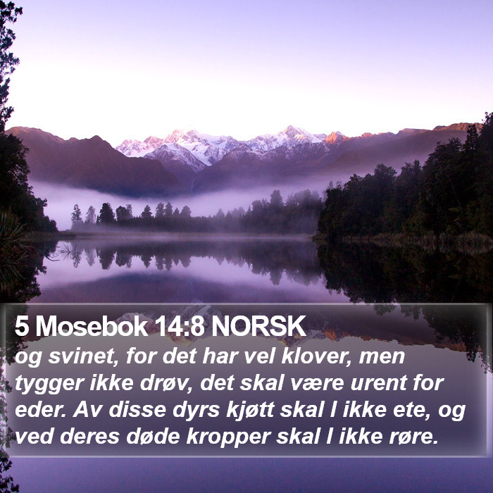 5 Mosebok 14:8 NORSK Bible Study