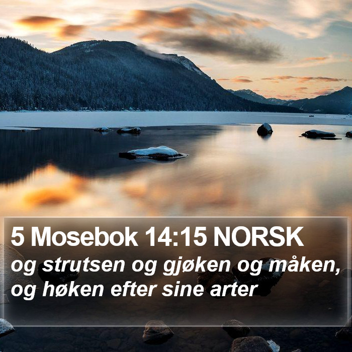 5 Mosebok 14:15 NORSK Bible Study