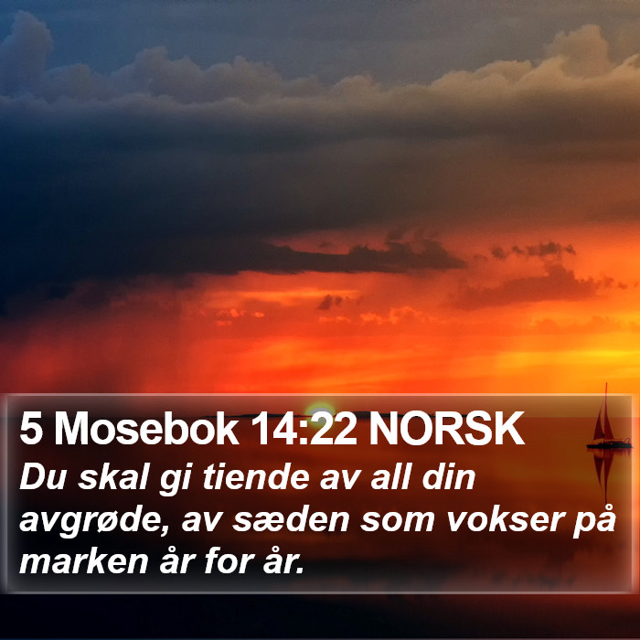 5 Mosebok 14:22 NORSK Bible Study