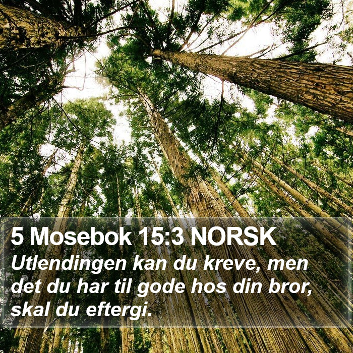 5 Mosebok 15:3 NORSK Bible Study