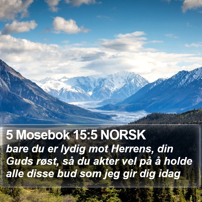 5 Mosebok 15:5 NORSK Bible Study