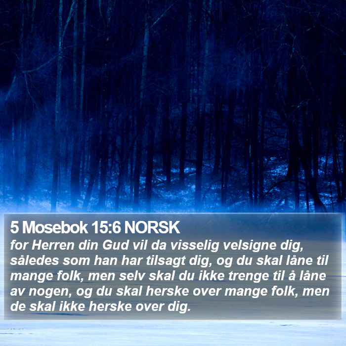 5 Mosebok 15:6 NORSK Bible Study