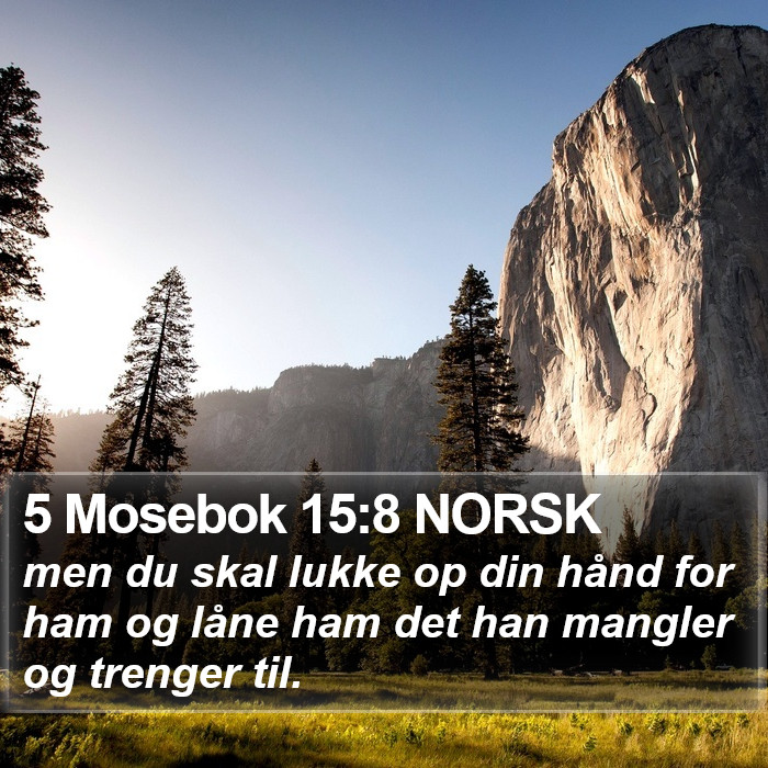 5 Mosebok 15:8 NORSK Bible Study