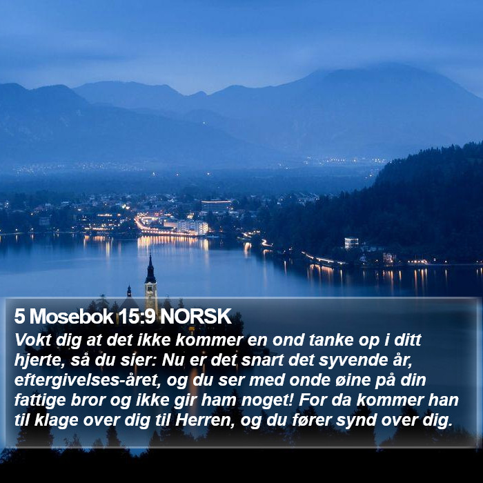 5 Mosebok 15:9 NORSK Bible Study