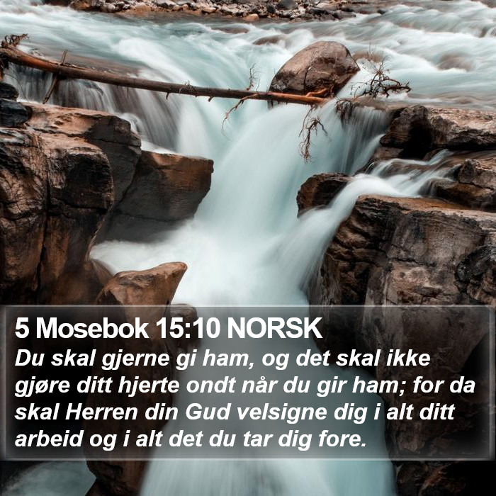 5 Mosebok 15:10 NORSK Bible Study