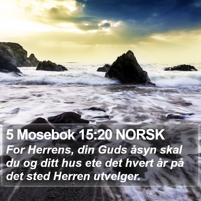 5 Mosebok 15:20 NORSK Bible Study