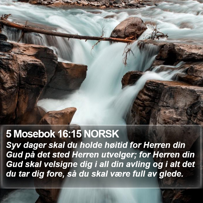 5 Mosebok 16:15 NORSK Bible Study