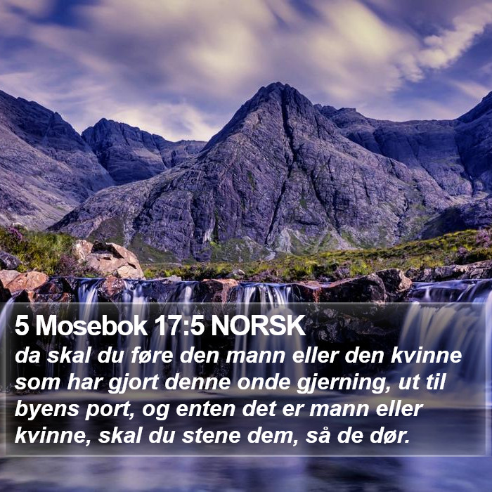 5 Mosebok 17:5 NORSK Bible Study