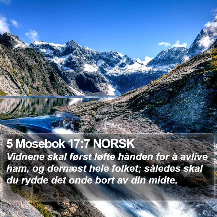 5 Mosebok 17:7 NORSK Bible Study