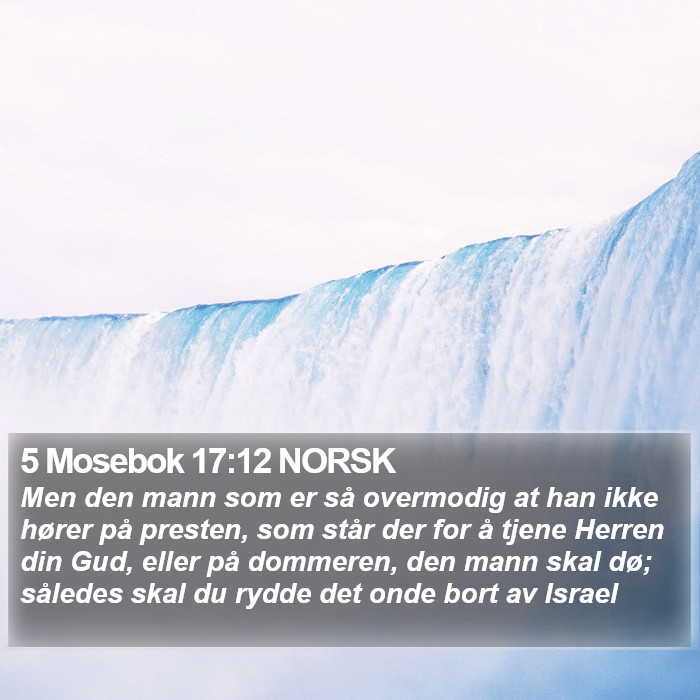 5 Mosebok 17:12 NORSK Bible Study