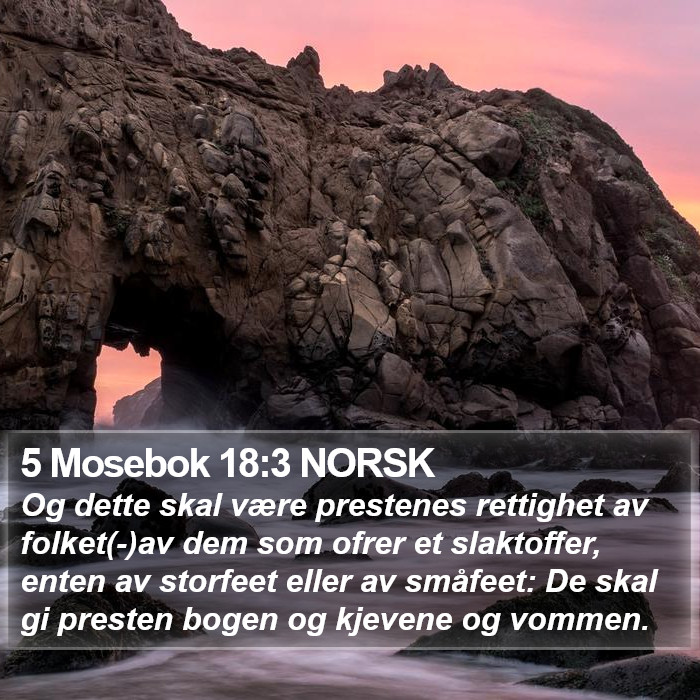 5 Mosebok 18:3 NORSK Bible Study