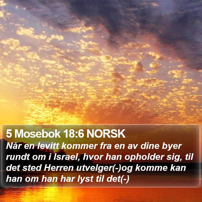 5 Mosebok 18:6 NORSK Bible Study