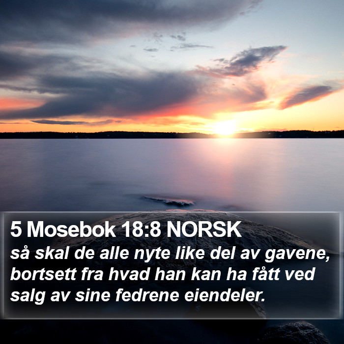 5 Mosebok 18:8 NORSK Bible Study