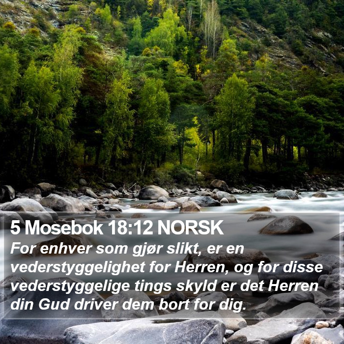 5 Mosebok 18:12 NORSK Bible Study