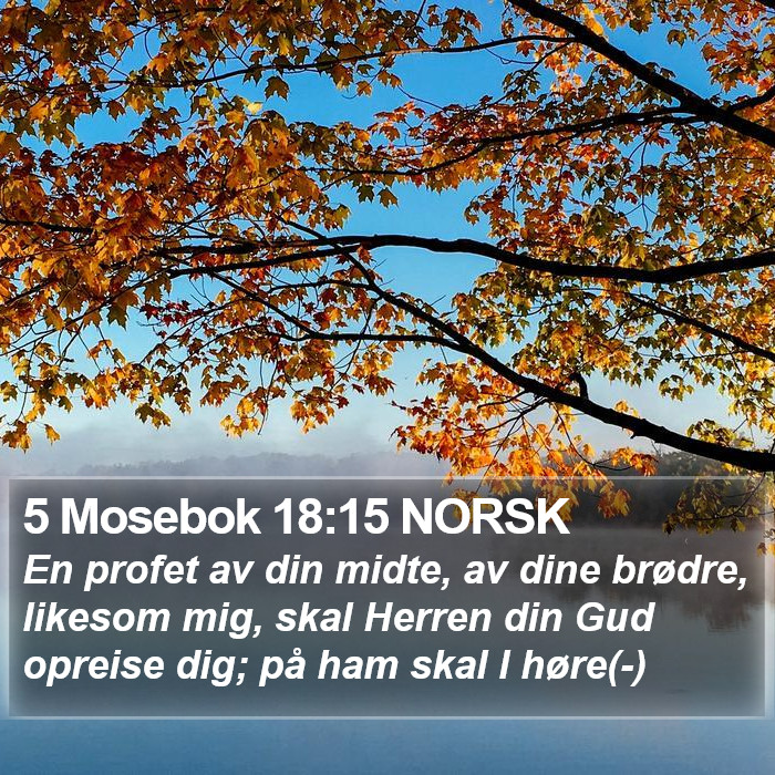 5 Mosebok 18:15 NORSK Bible Study