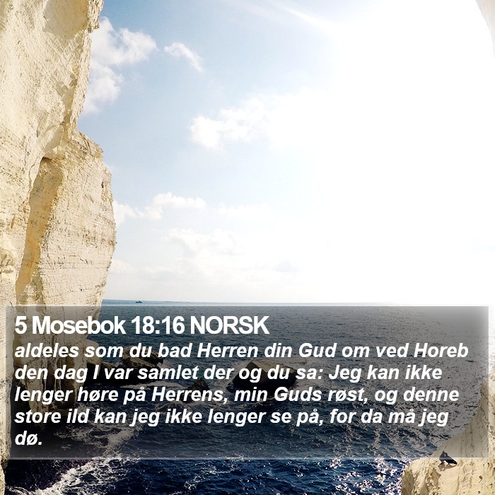 5 Mosebok 18:16 NORSK Bible Study