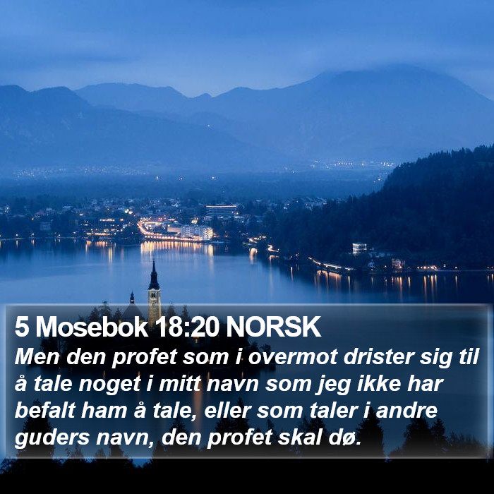 5 Mosebok 18:20 NORSK Bible Study