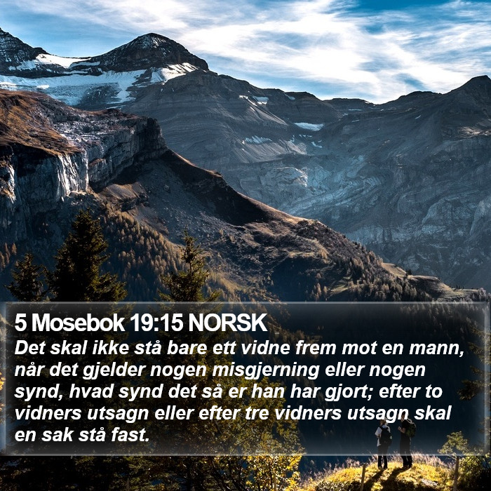 5 Mosebok 19:15 NORSK Bible Study