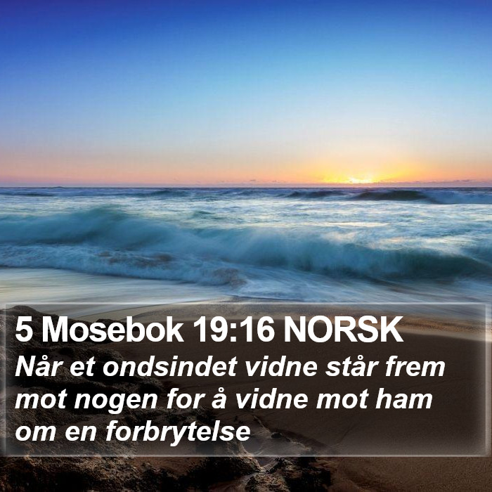 5 Mosebok 19:16 NORSK Bible Study