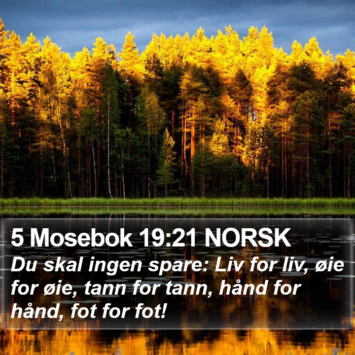 5 Mosebok 19:21 NORSK Bible Study