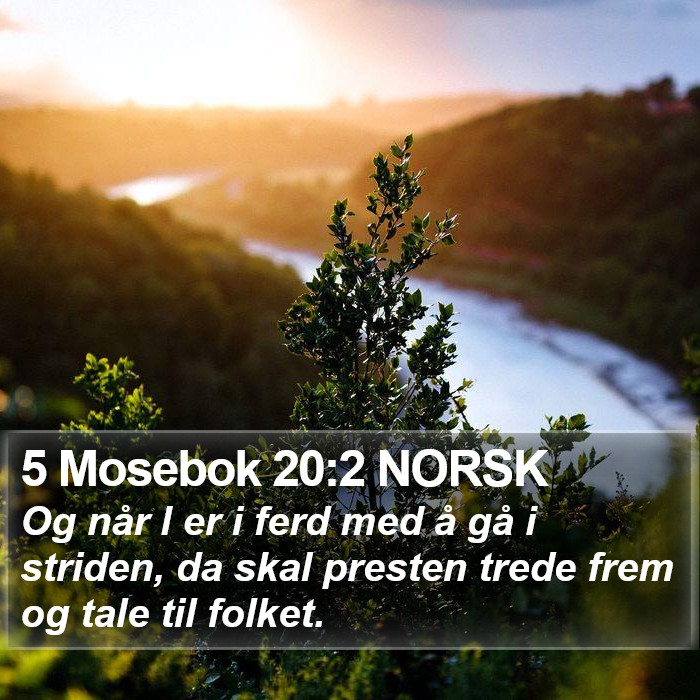 5 Mosebok 20:2 NORSK Bible Study