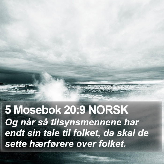 5 Mosebok 20:9 NORSK Bible Study