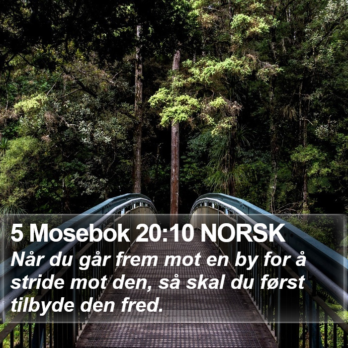 5 Mosebok 20:10 NORSK Bible Study