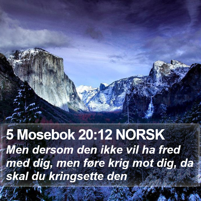 5 Mosebok 20:12 NORSK Bible Study