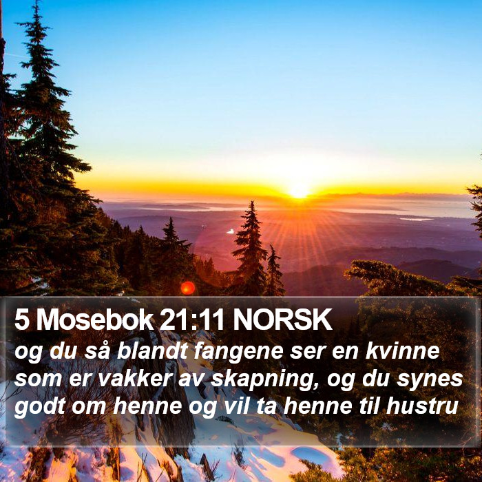 5 Mosebok 21:11 NORSK Bible Study