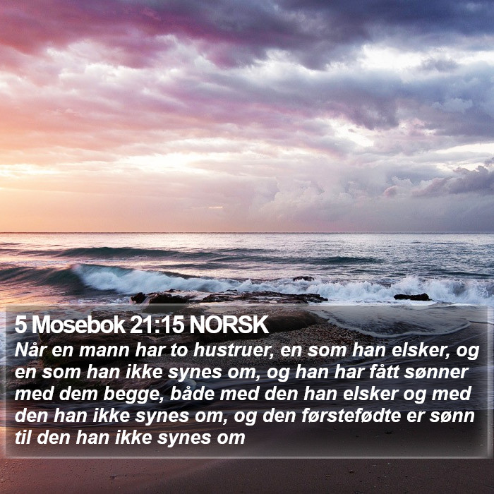 5 Mosebok 21:15 NORSK Bible Study