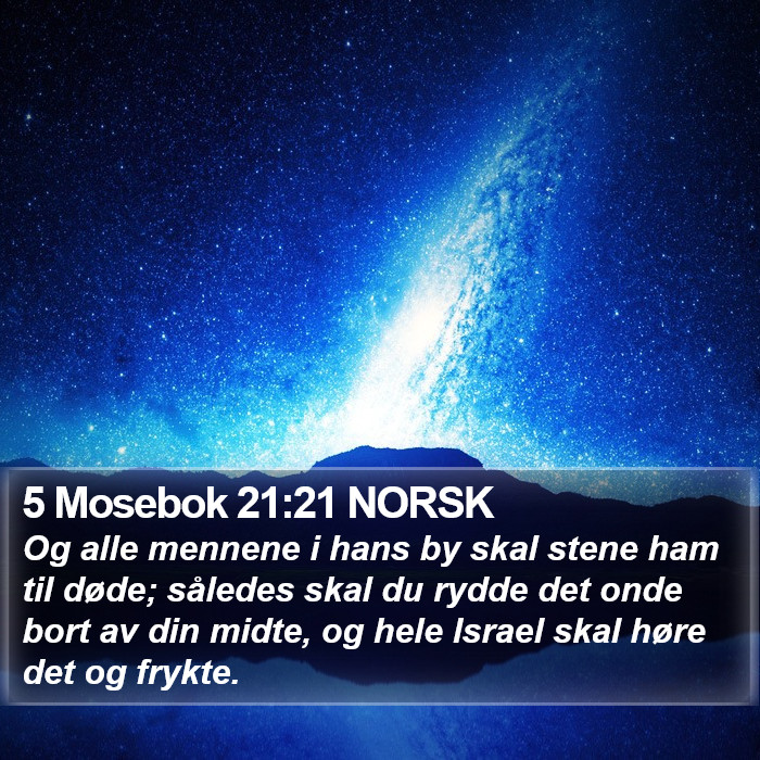 5 Mosebok 21:21 NORSK Bible Study