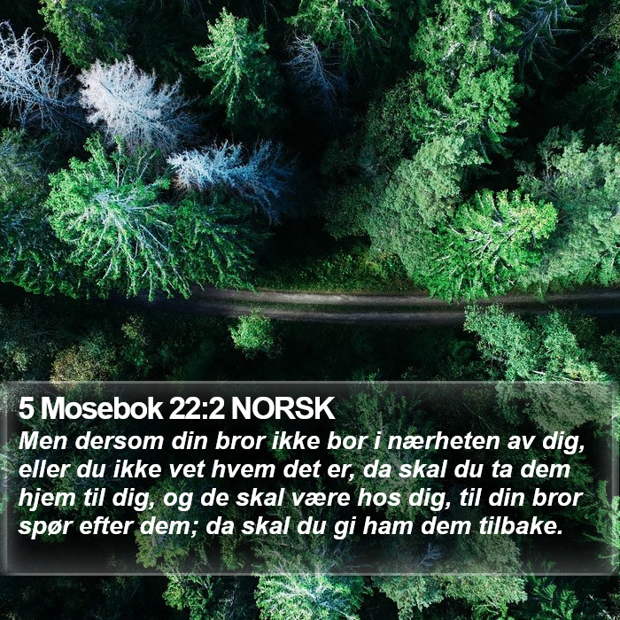 5 Mosebok 22:2 NORSK Bible Study
