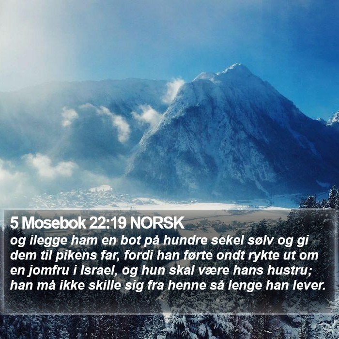 5 Mosebok 22:19 NORSK Bible Study