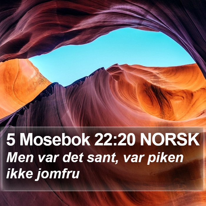 5 Mosebok 22:20 NORSK Bible Study