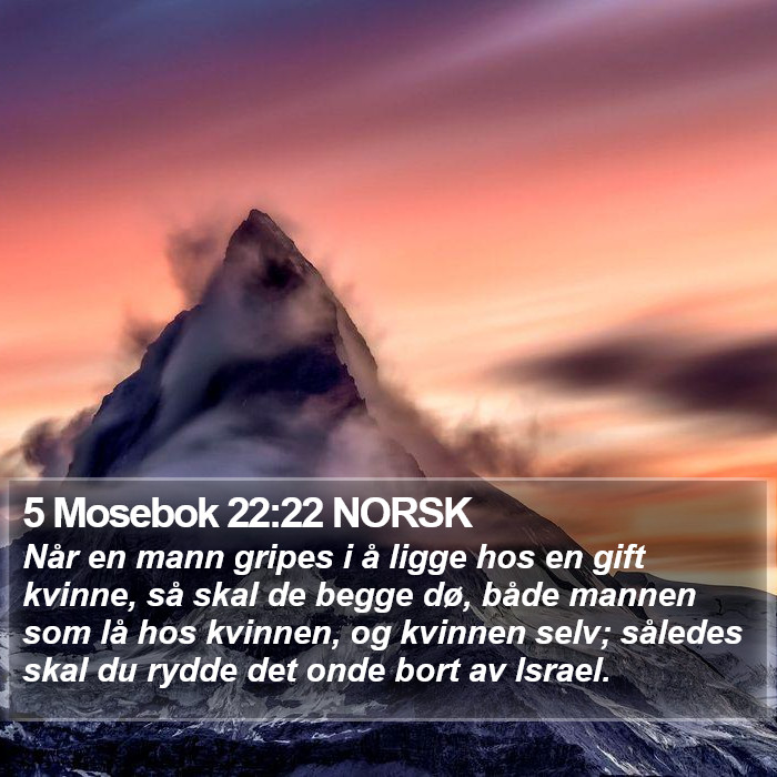 5 Mosebok 22:22 NORSK Bible Study