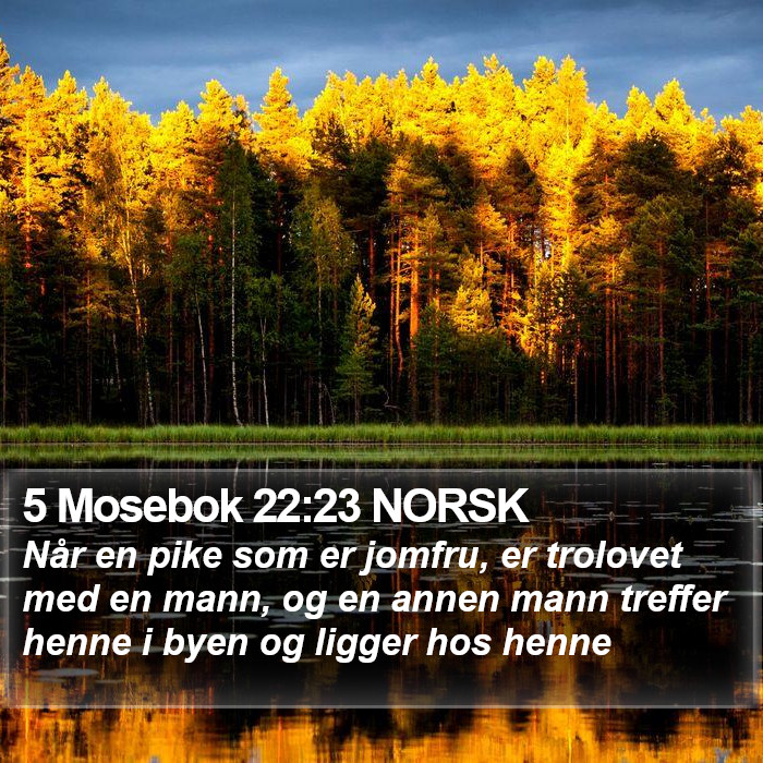 5 Mosebok 22:23 NORSK Bible Study