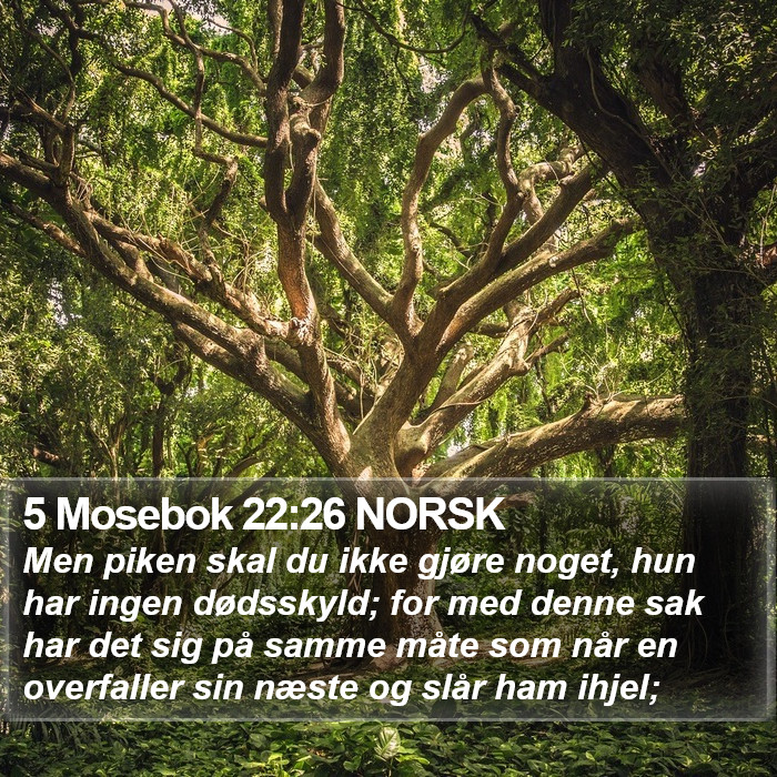 5 Mosebok 22:26 NORSK Bible Study